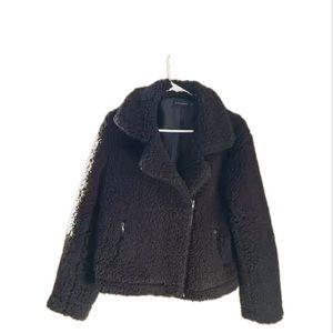 Silver jeans teddy jacket